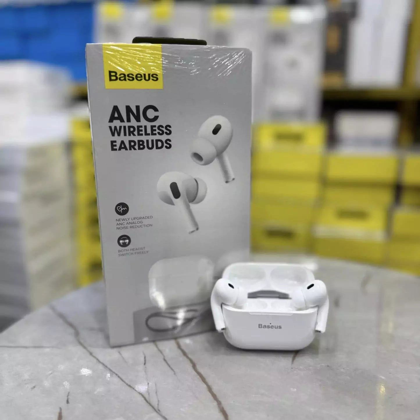 Baseus ANC Wireless Earbuds with silicone case ā Premium Sound & Noise Cancellation, AirPods Pro Style!"