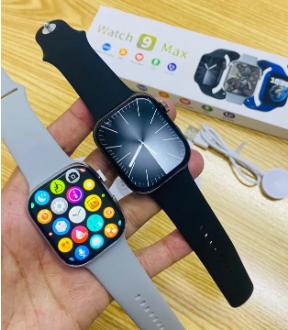 Watch 9 Max Smart Watch - Series 9 - Full Edge HD Display - Bluetooth Calling - Alwayz On Display Feature - Wireless Charging